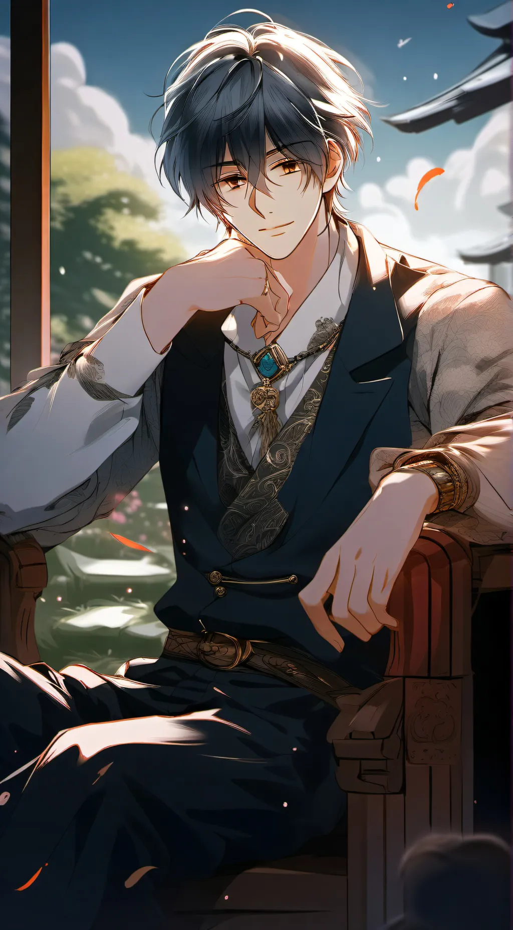 ai character: 里奥/公爵老公 background