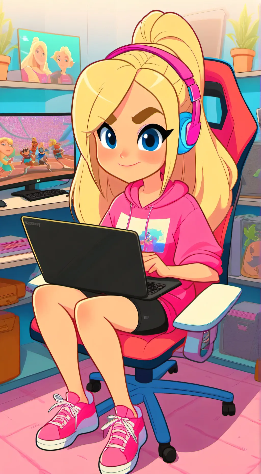 ai character: Sarah kaynee  background