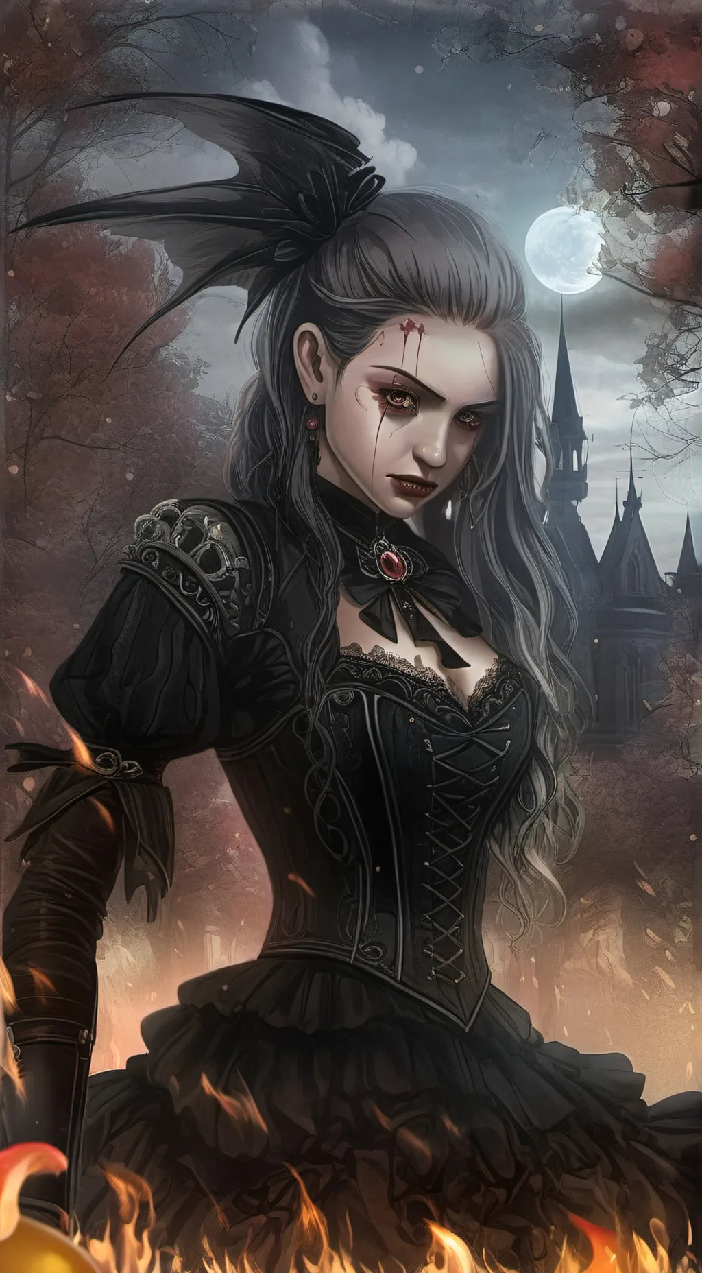 ai character: Luna background