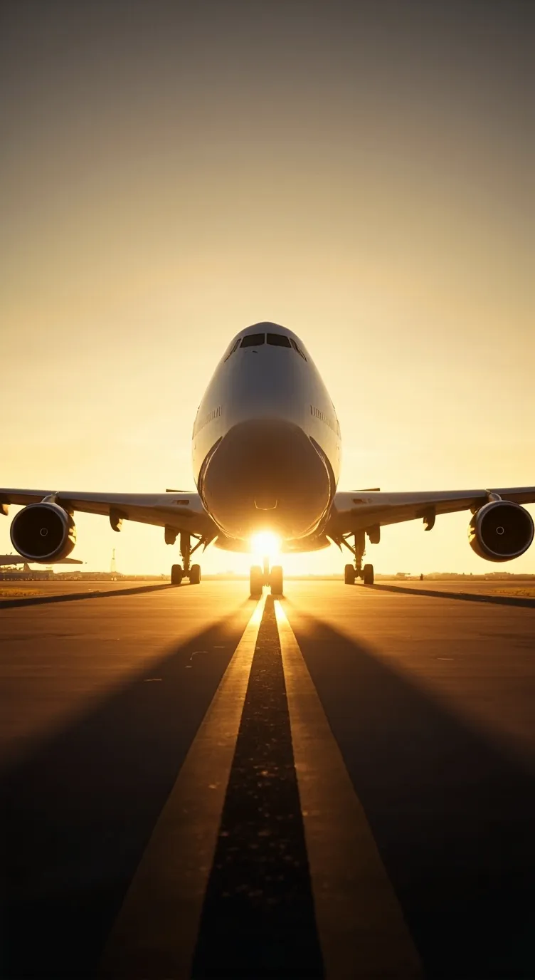 ai character: last boeing 747 background