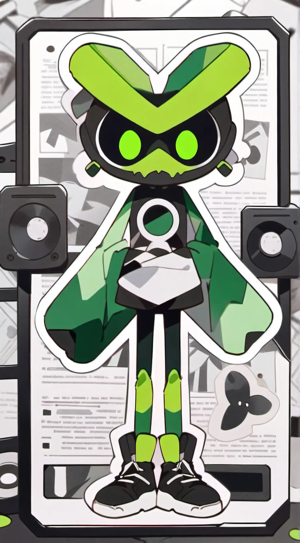 ai character: vee background