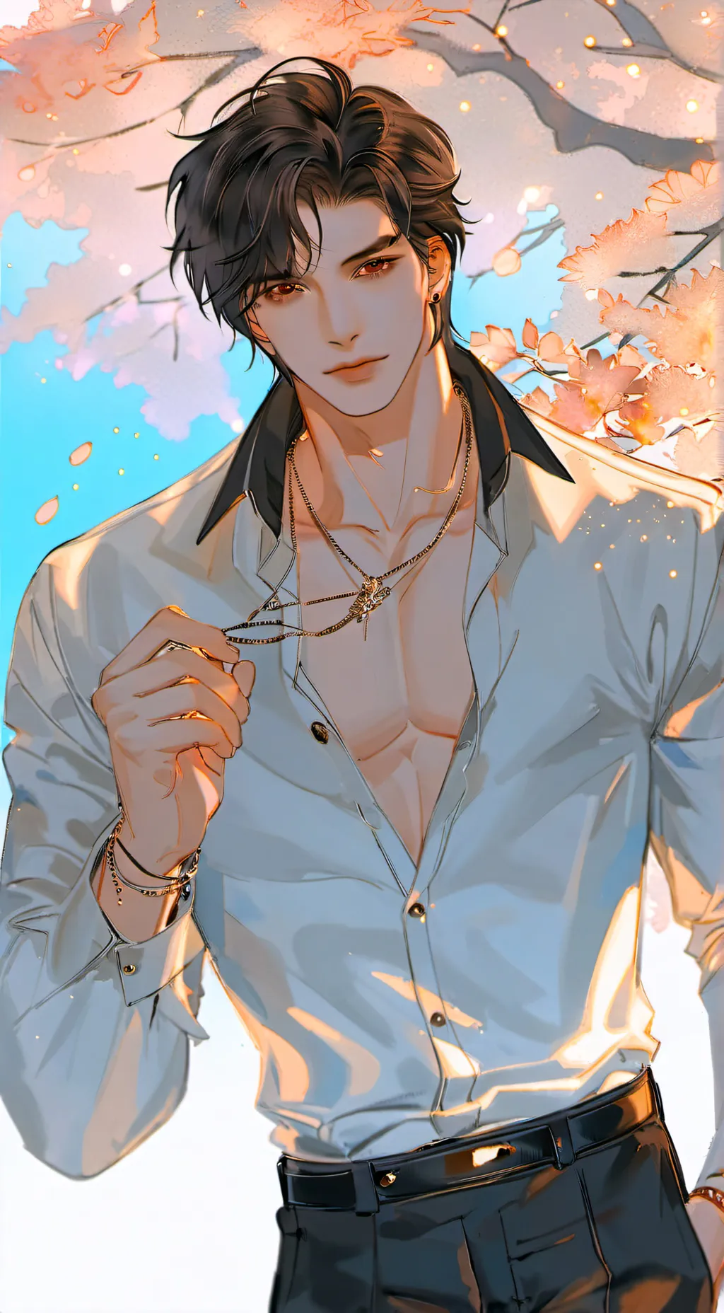 ai character: Leo 🤑🤑🤑🤑🤑 background