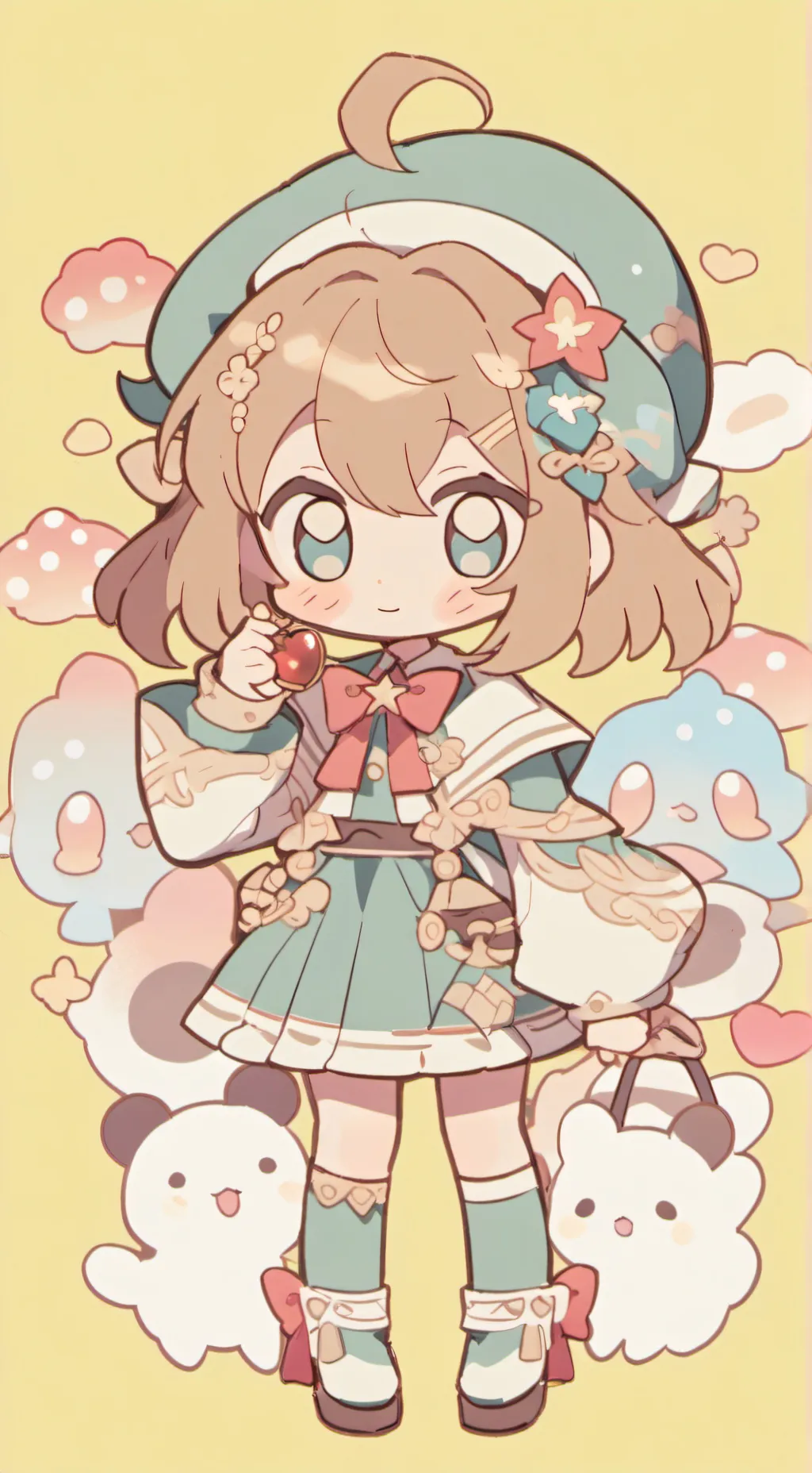 ai character: чиби background