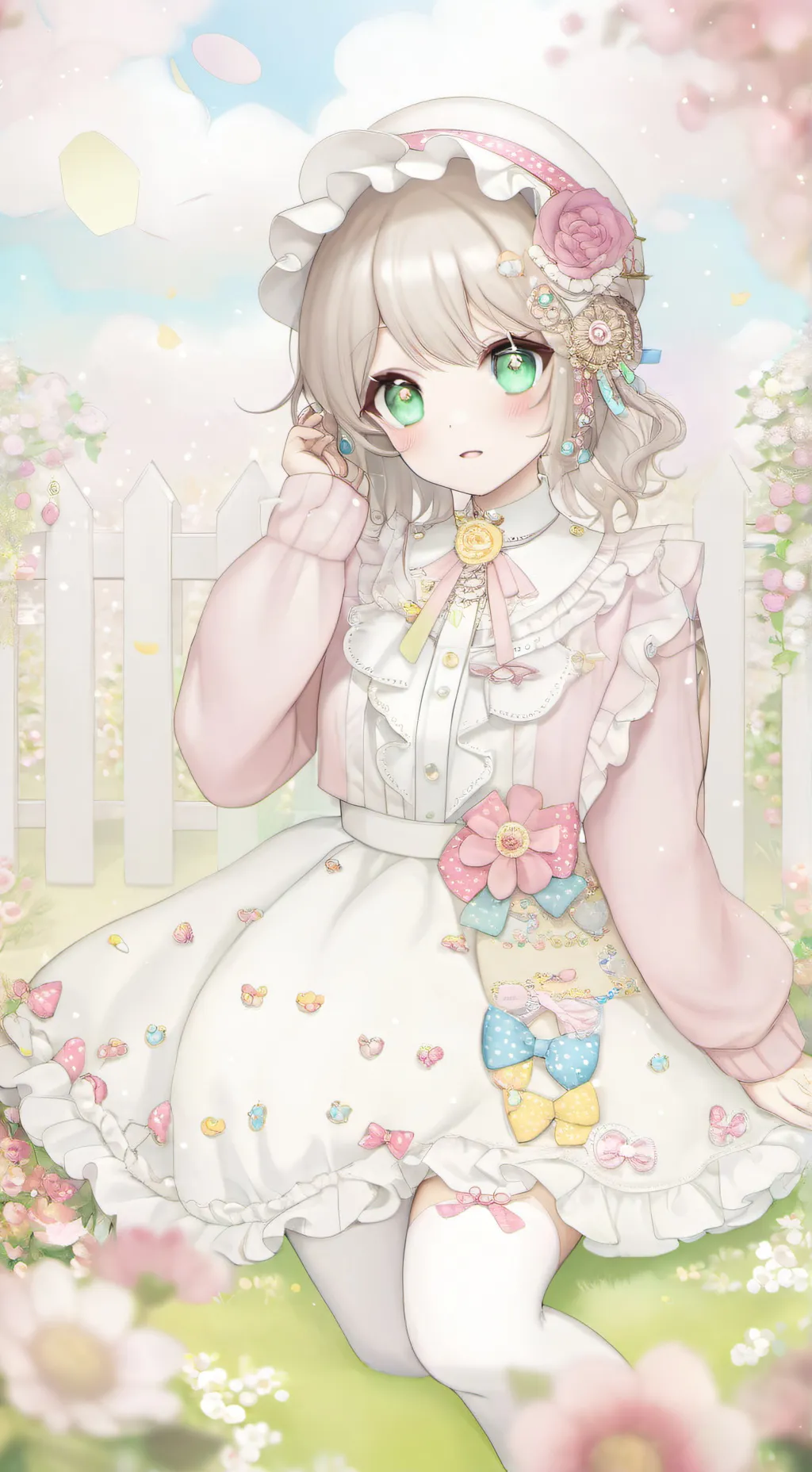 ai character: Alexa🩷🎀🌷 background