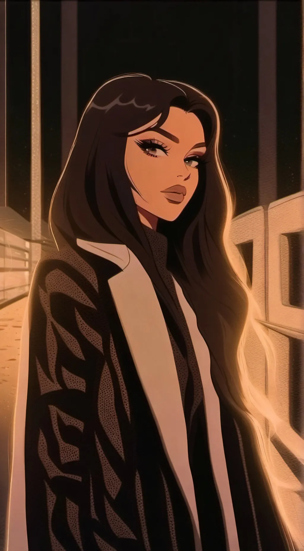 ai character: autobus background