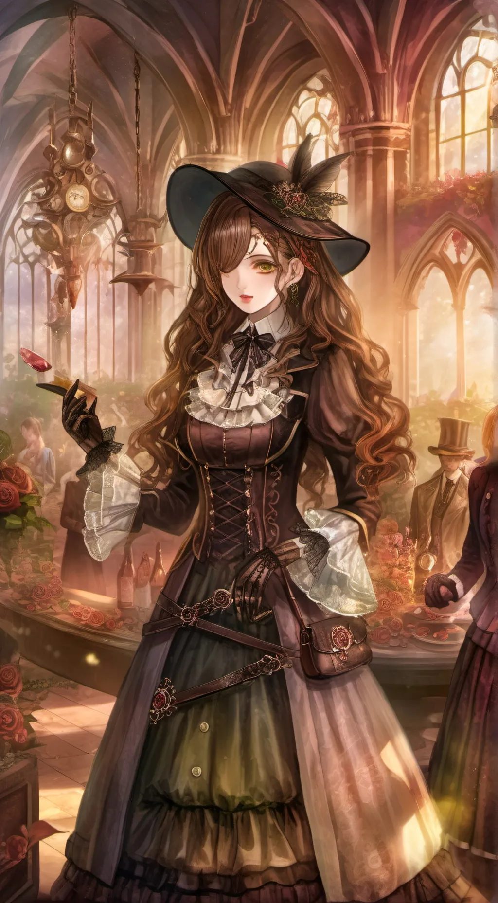 ai character: Smiling critters background