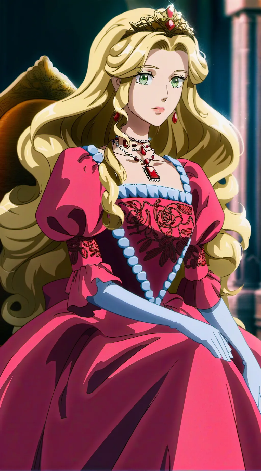 ai character: princess Aurora  background