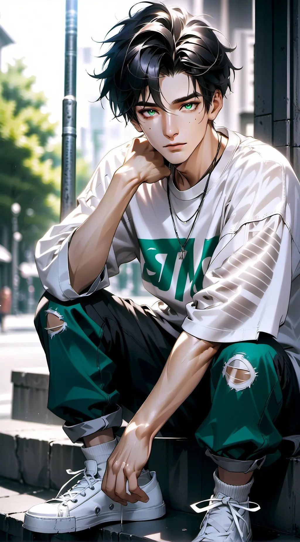 ai character: Zac background