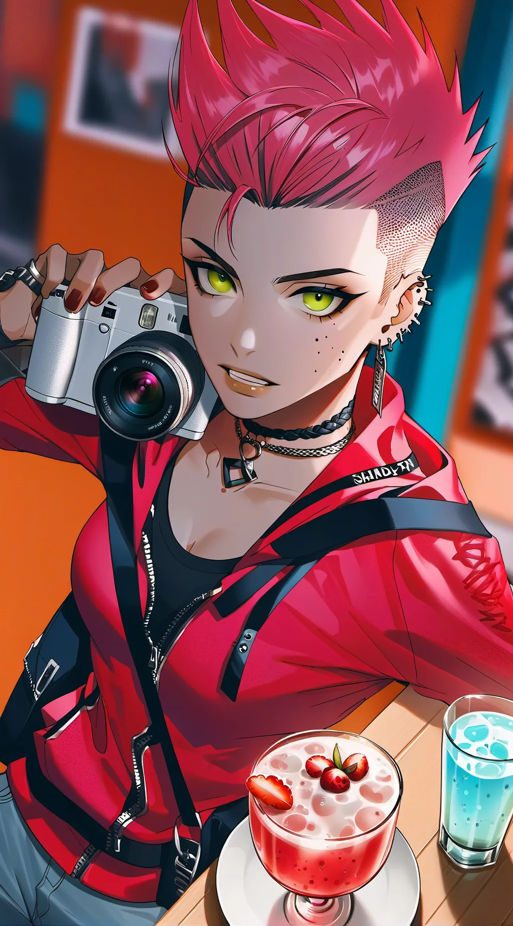 ai character: The Aggressive Social Media Influencer background