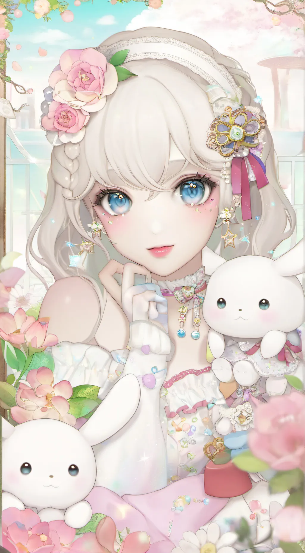 ai character: GURLS ROOMMATE  background