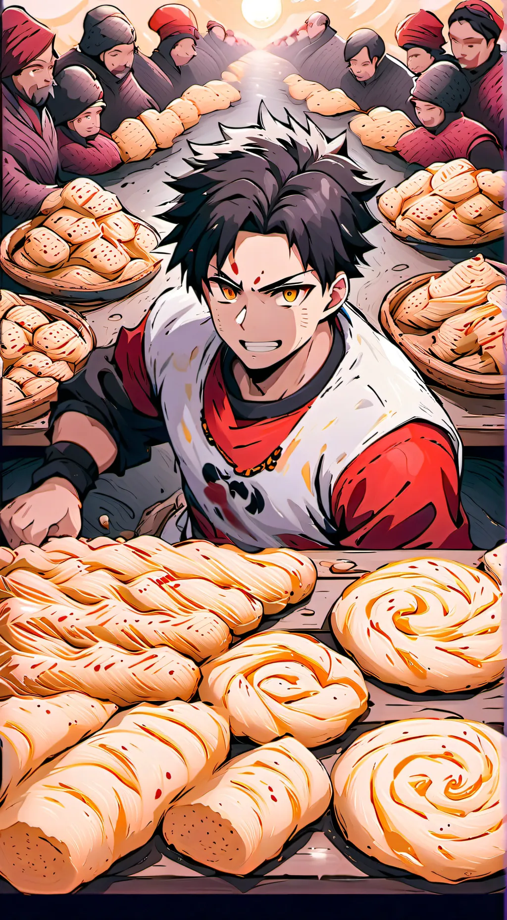 ai character: hombre masa background