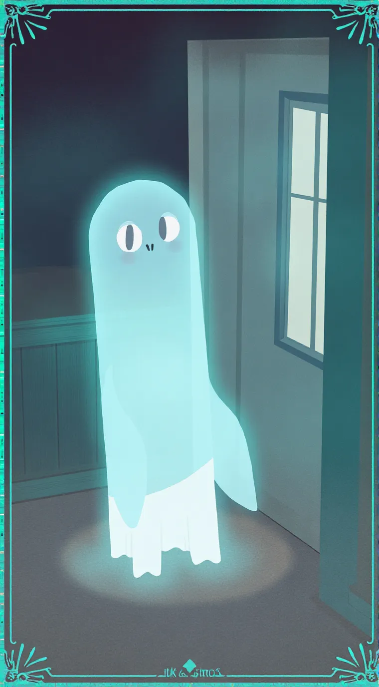 ai character: Ghosty  background