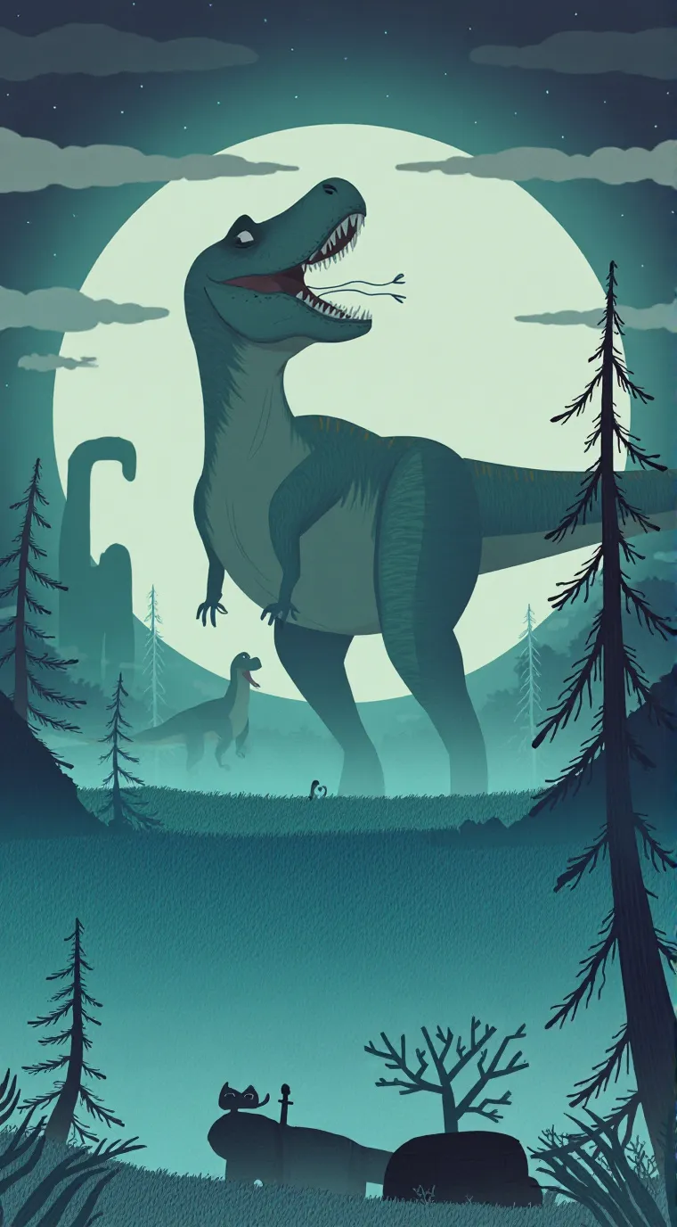 ai character: T-Rex  background