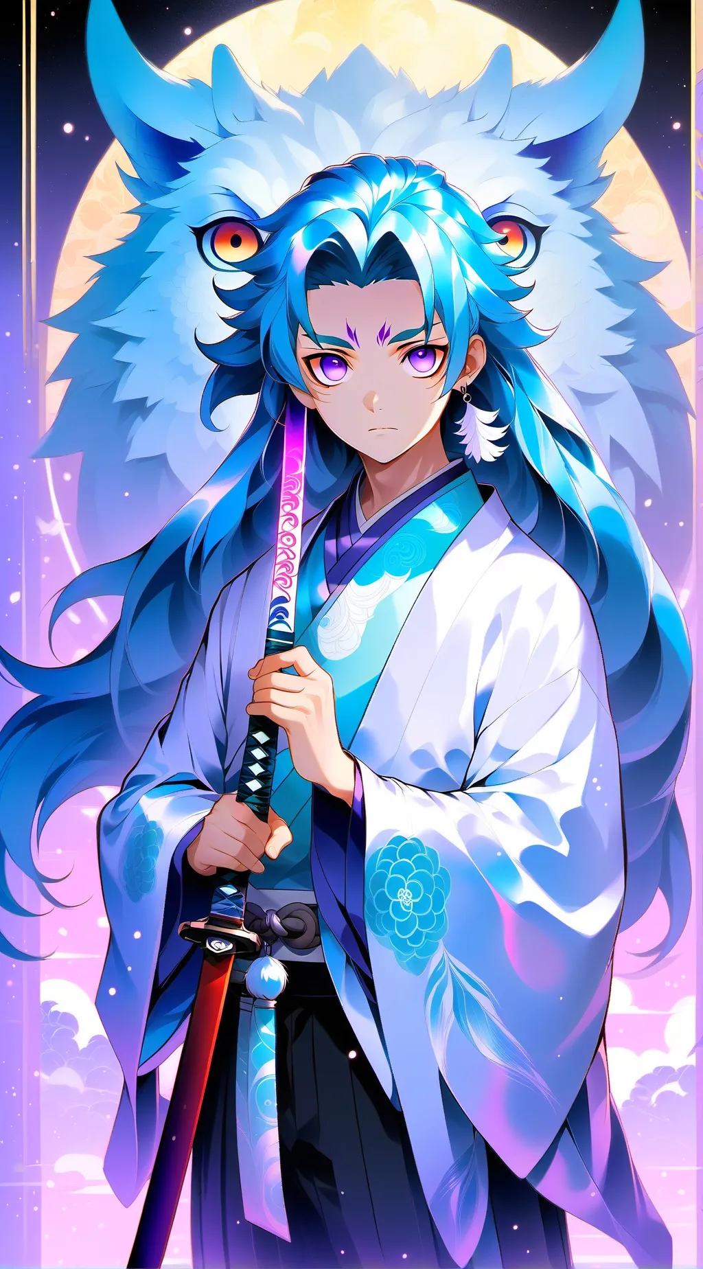 ai character: KIMITSU NO YAIBA background