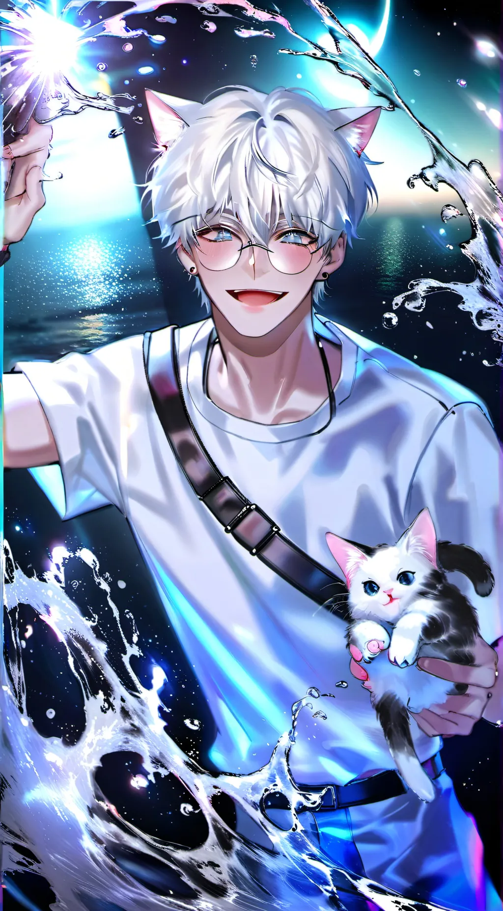 ai character: Gojo Satoru ❤︎☁︎ background