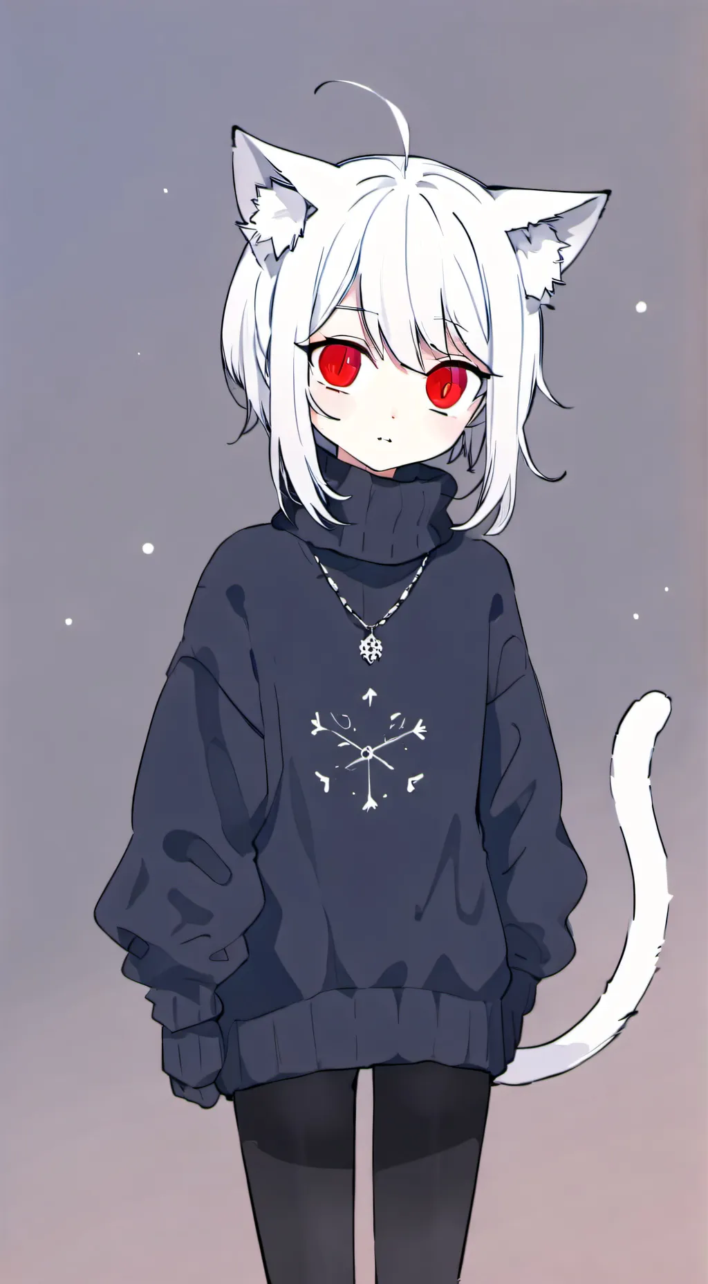 ai character: Snowy (creator me) background