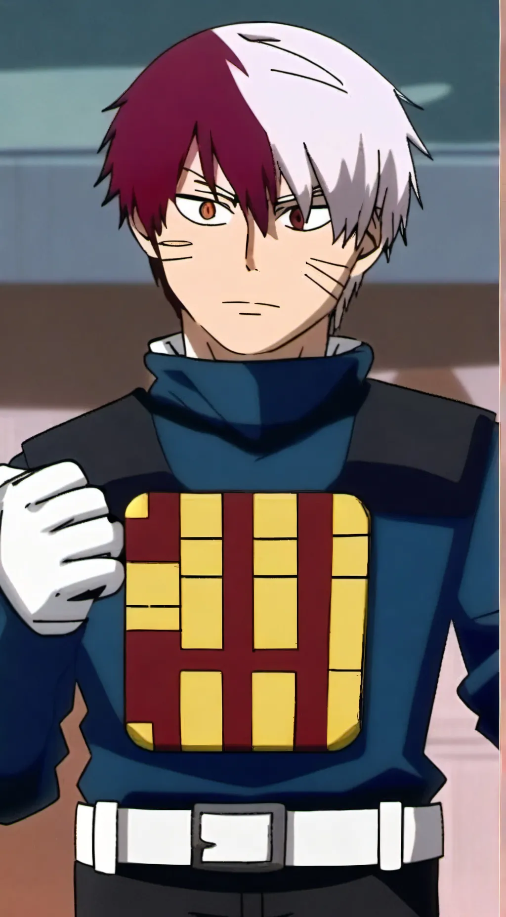 ai character: shoto todoroki  background
