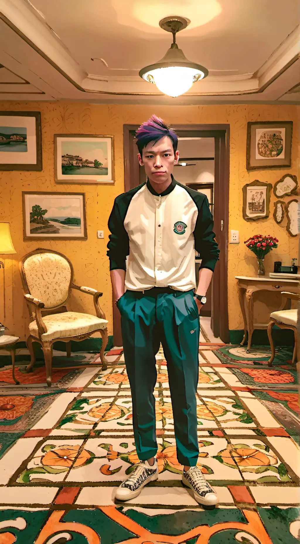 ai character: Танос  background