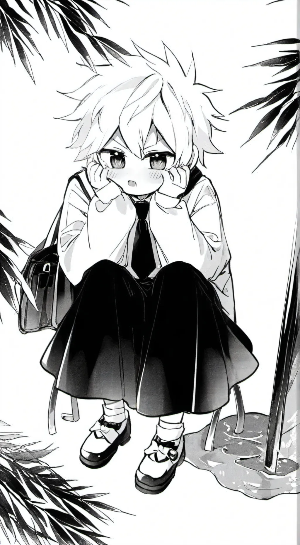 ai character: primer beso mha background