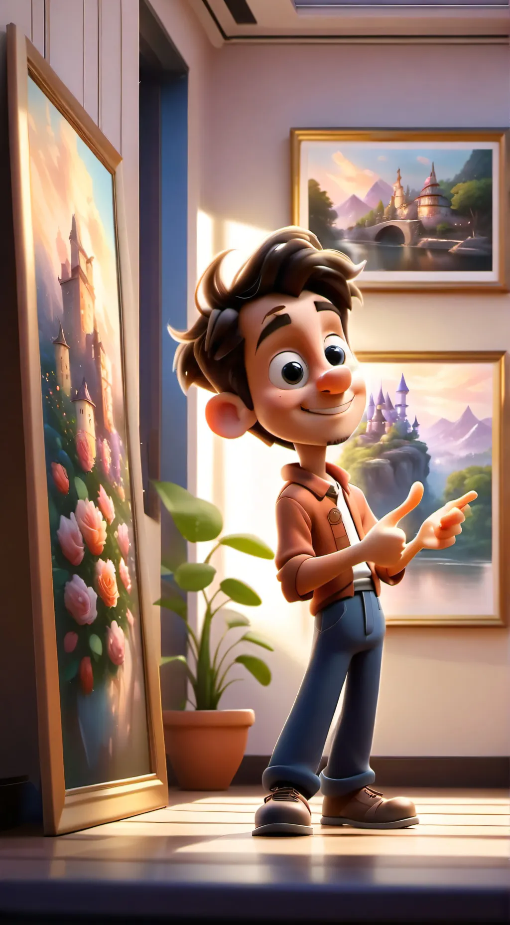 ai character: vee background