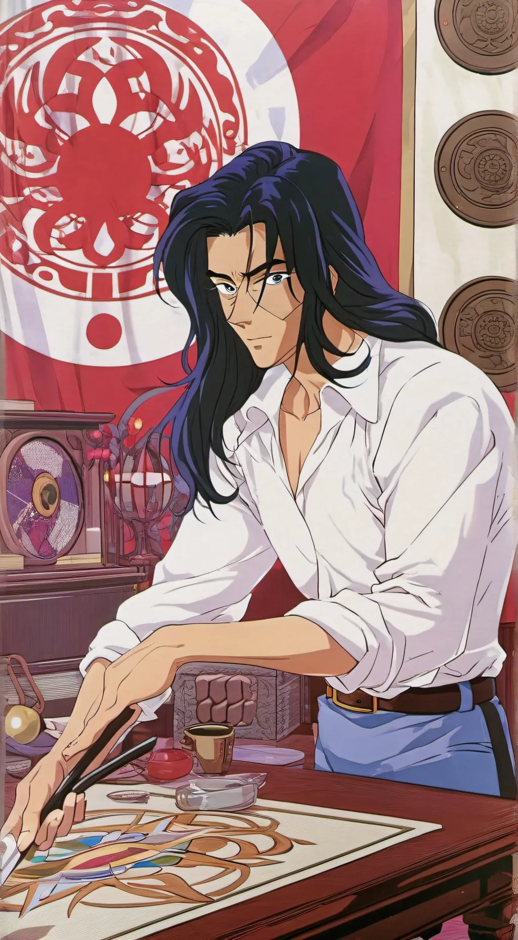 ai character: shingo shoji  background