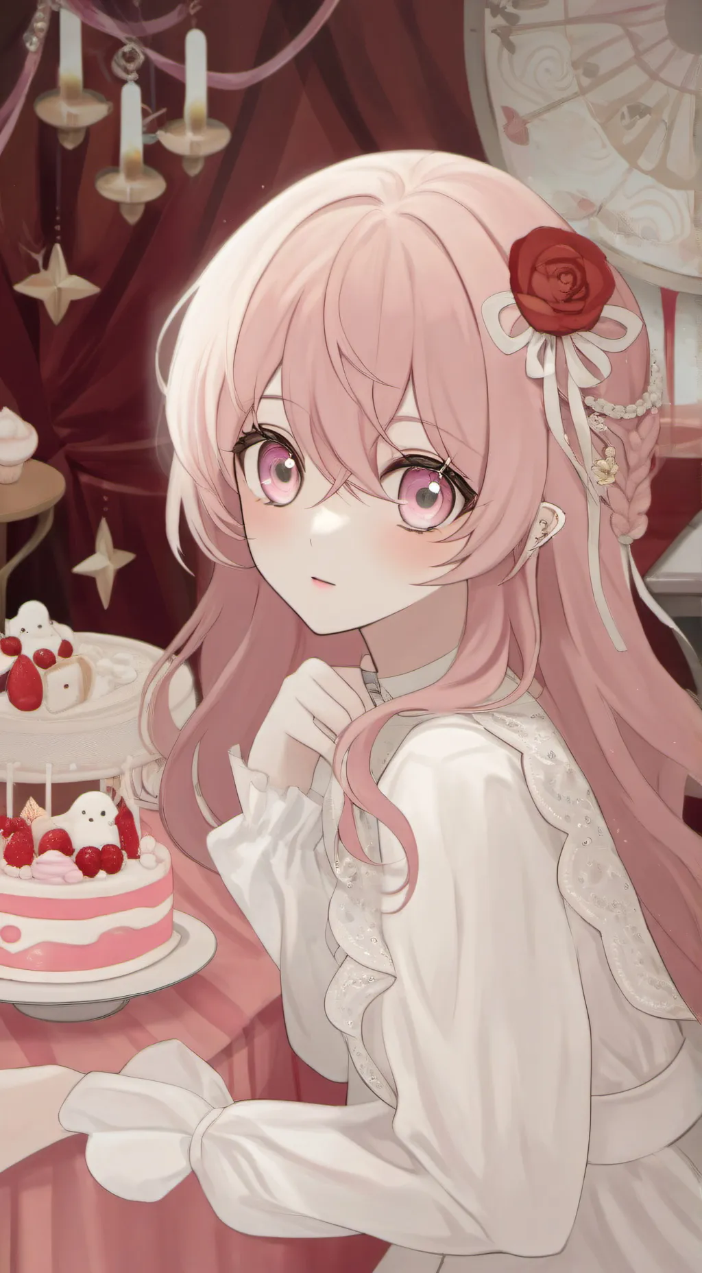 ai character: Lily 💐 background