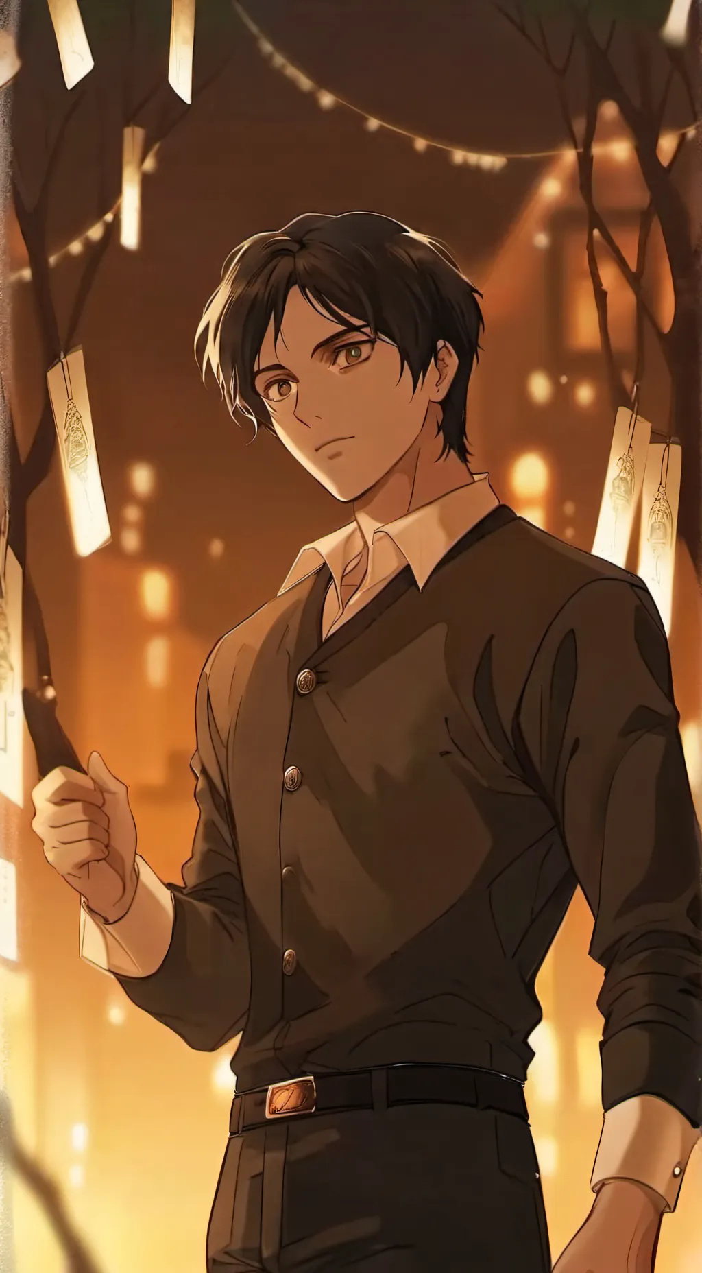 ai character: Eren  background