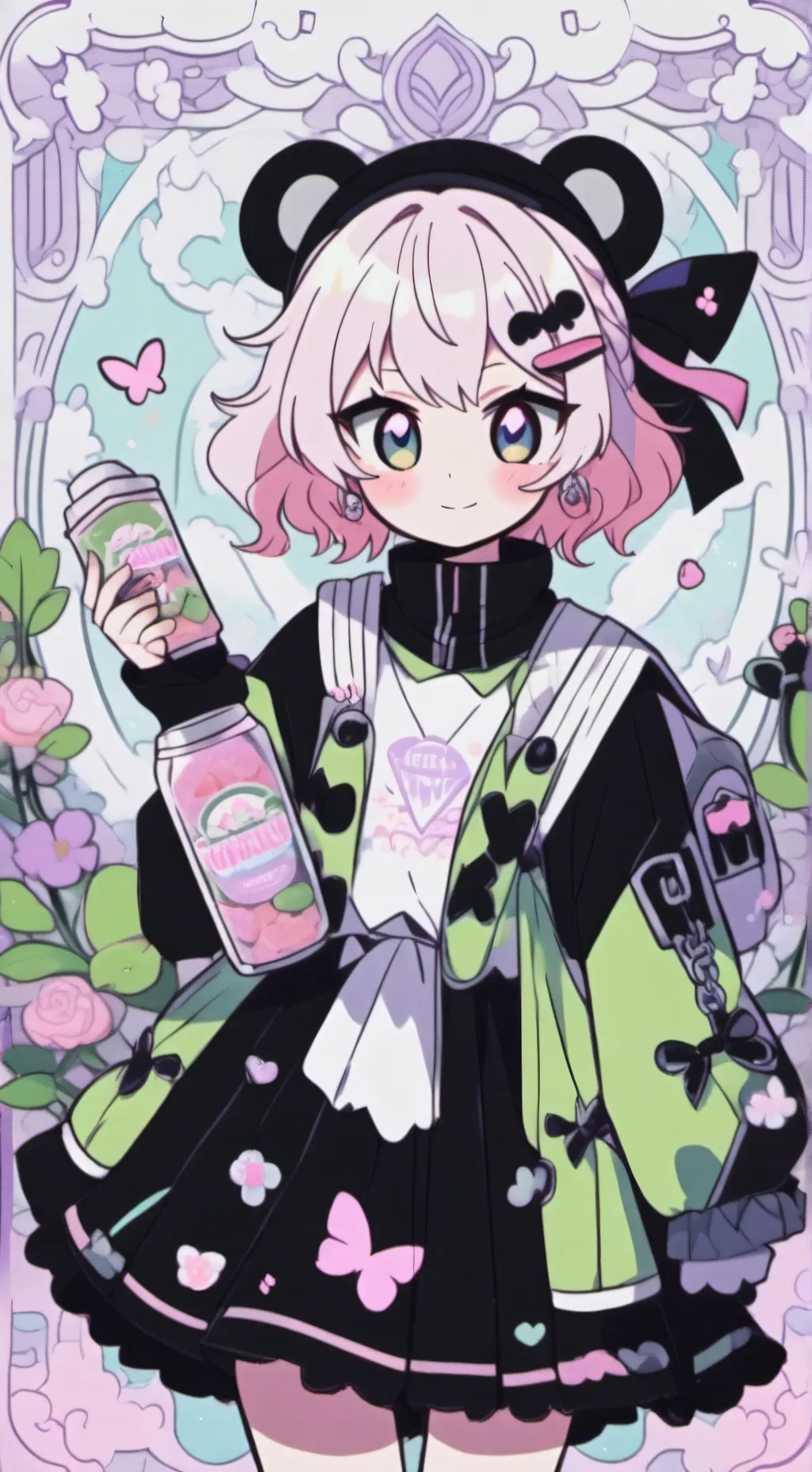 ai character: Mina,Deku:mha background