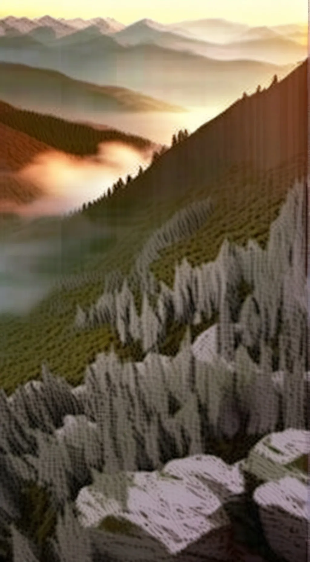 ai character: smiling critters background