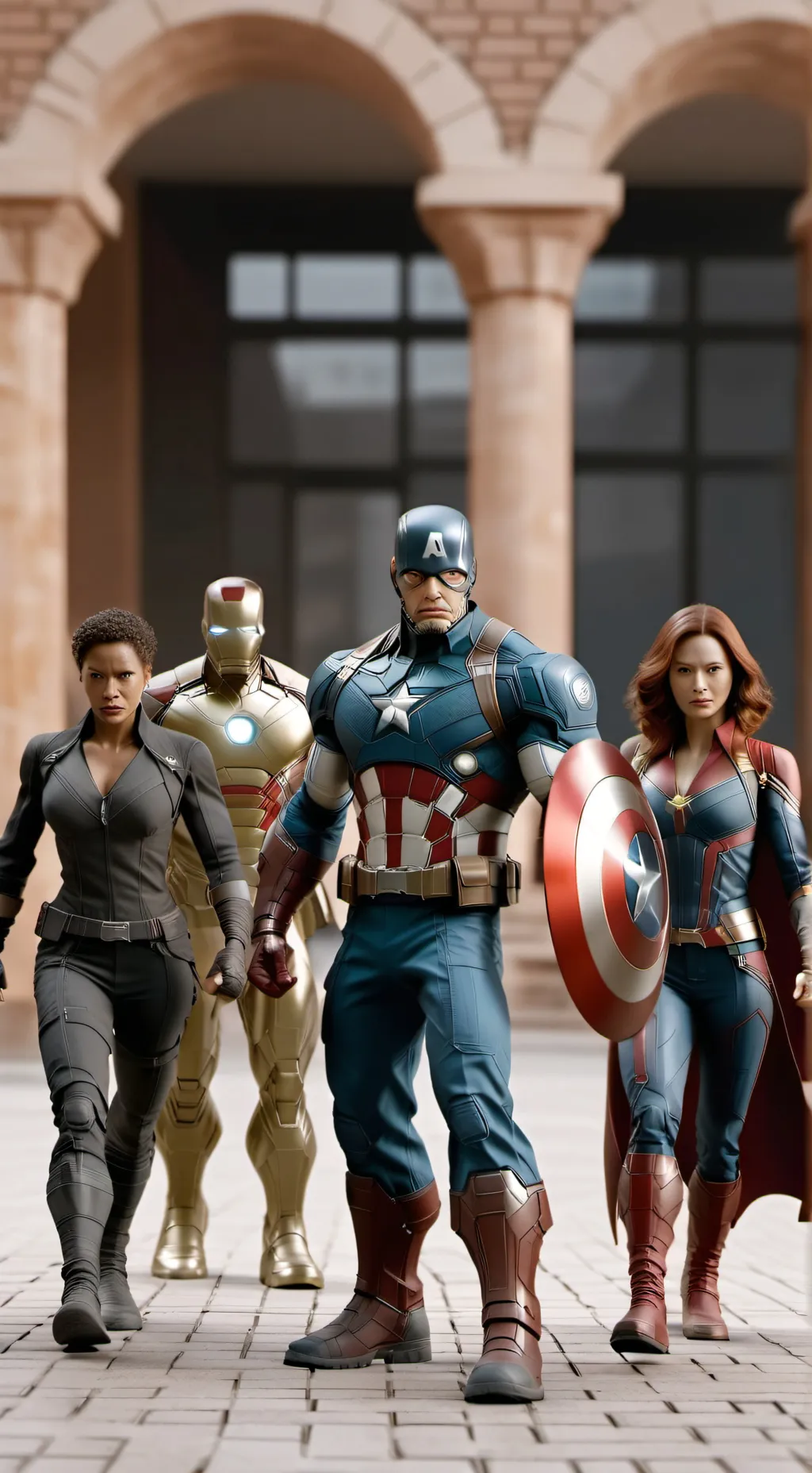 ai character: Avengers 5 background