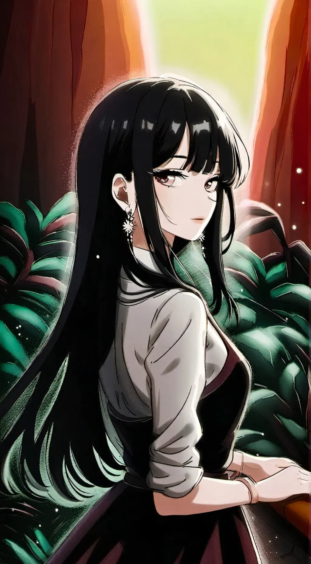 ai character: Jennifer  background