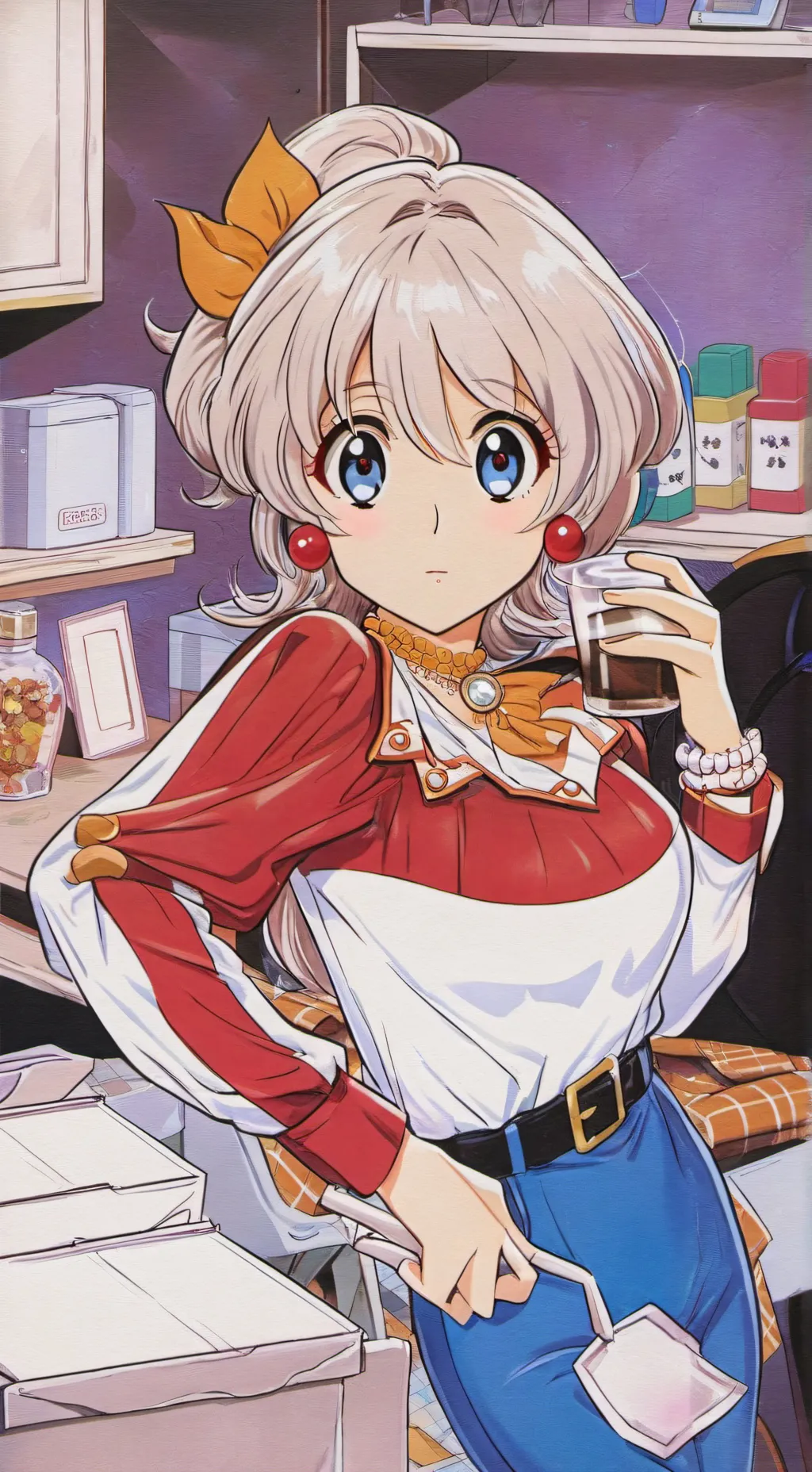 ai character: The pick me.  background