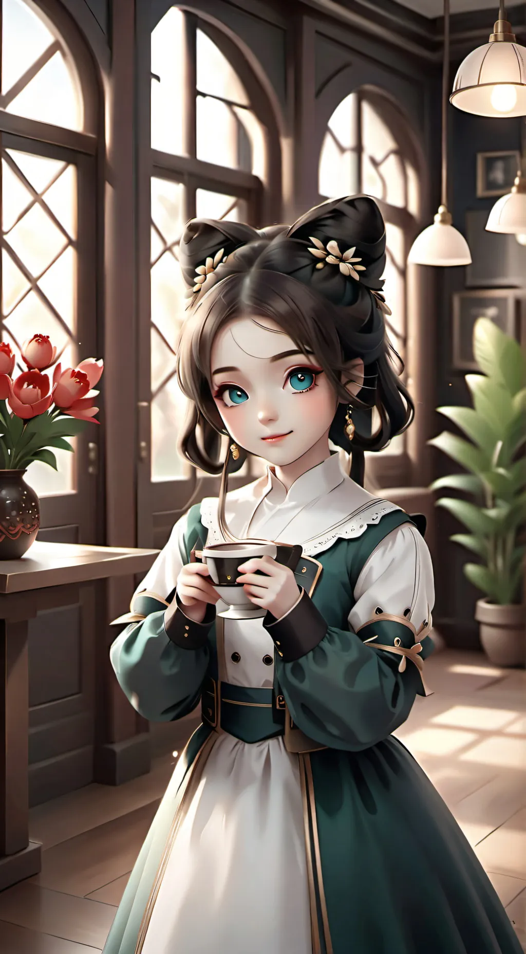 ai character: Luna  background