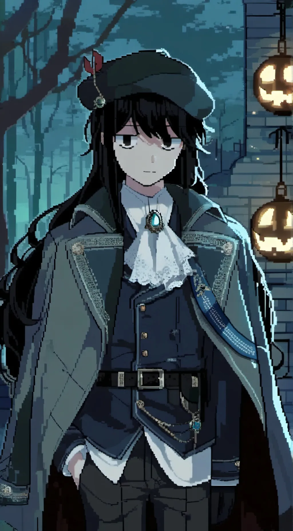 ai character: ∆iden background