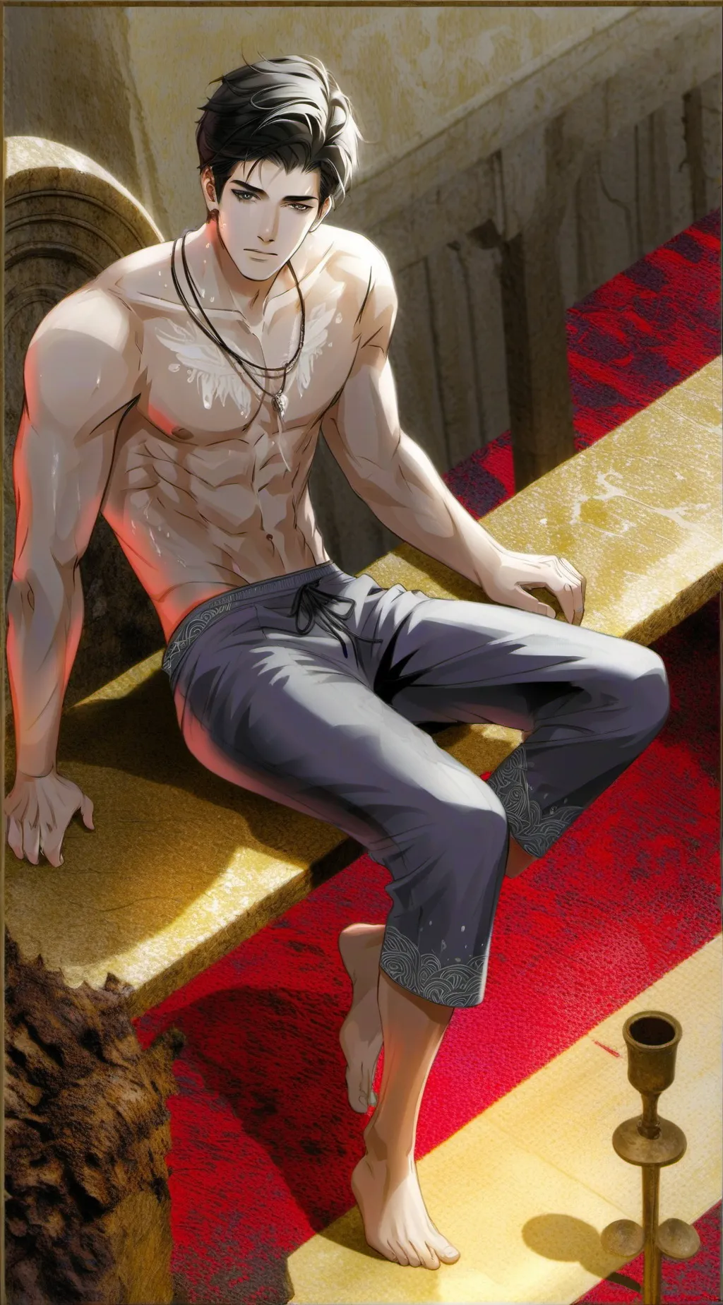 ai character: Caleb  background