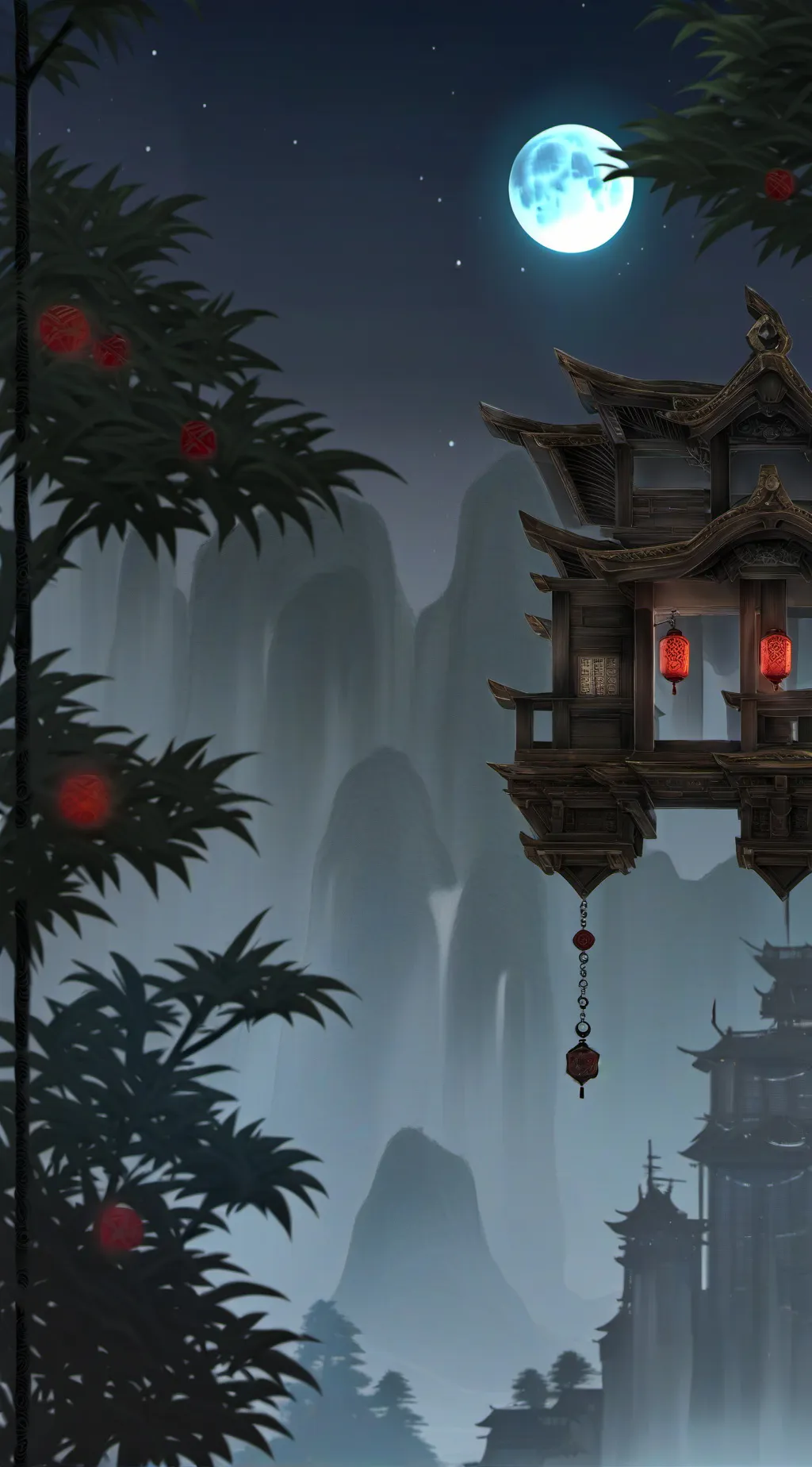 ai character: 🌙🍓¡MoonBerry!🍓🌙 background