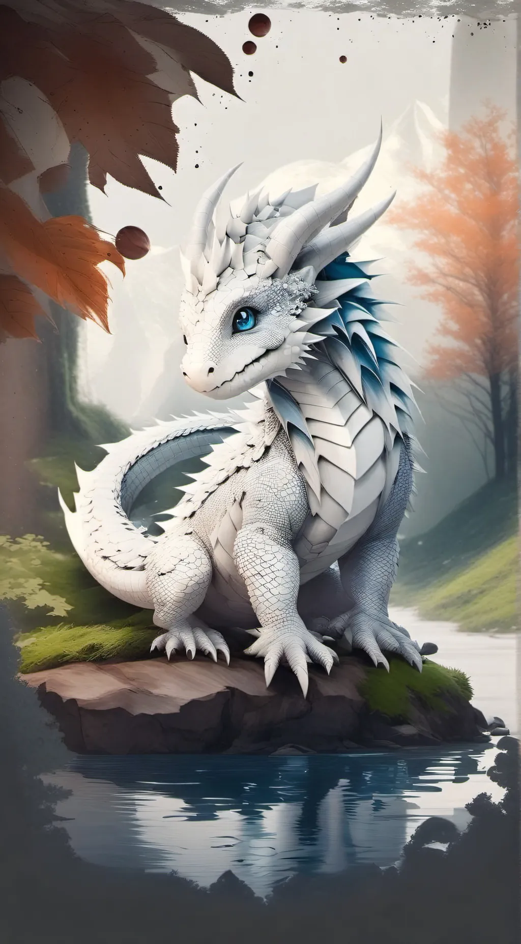 ai character: baby night furry  background