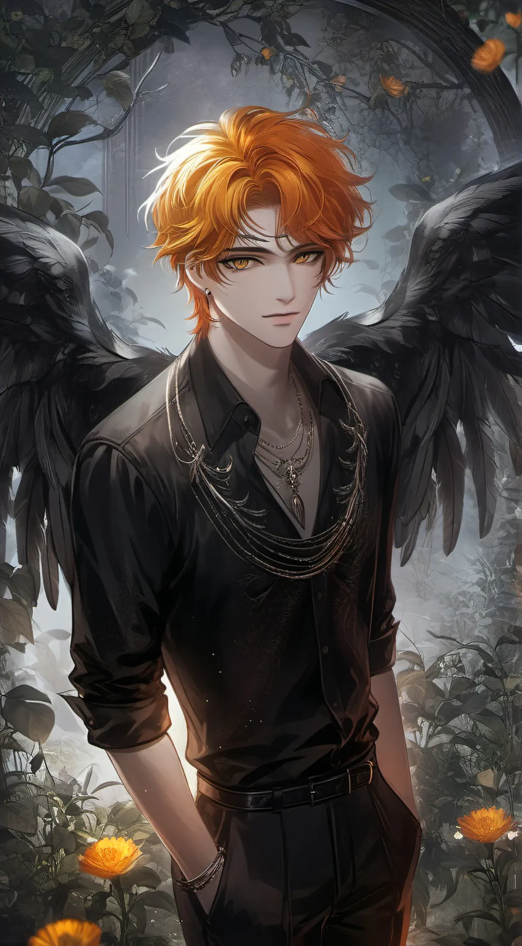 ai character: Ren  background