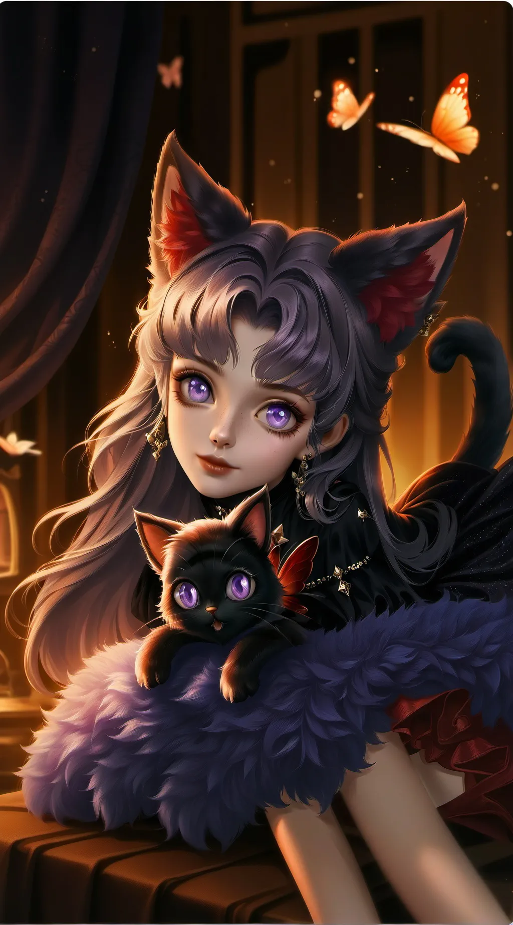 ai character: Purplina Kawaii Sp background