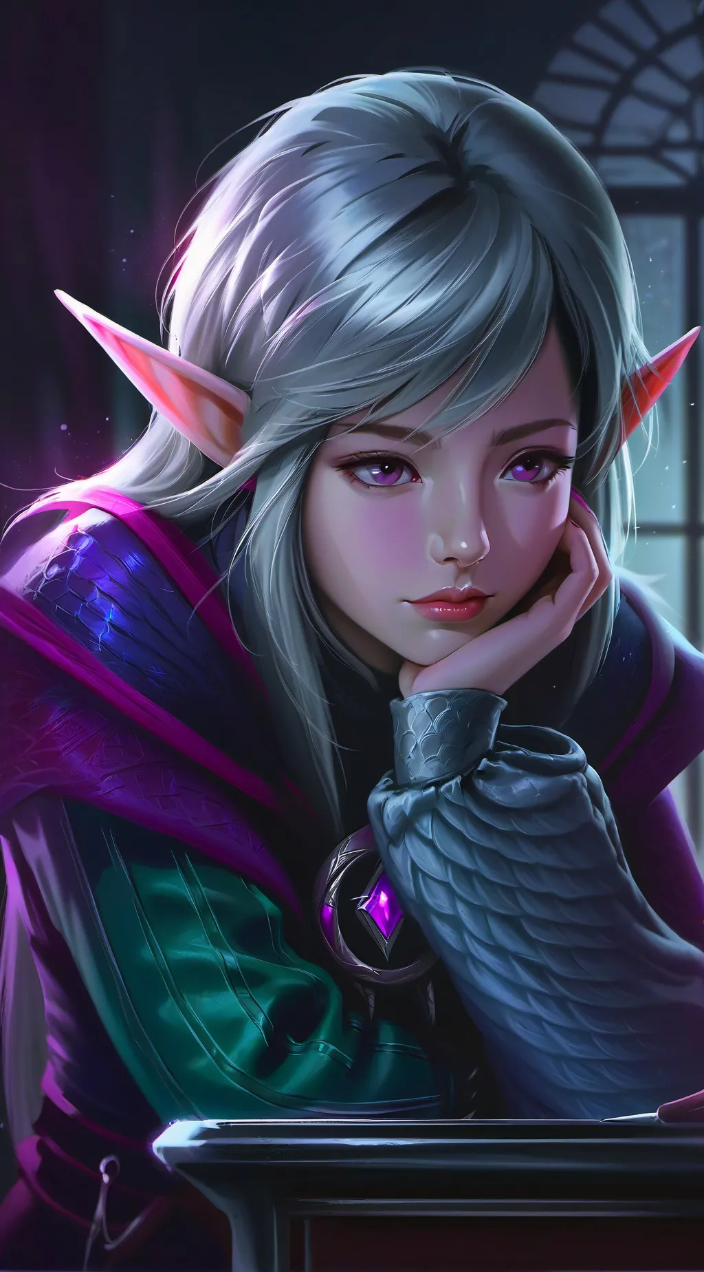 ai character: Sarah  background