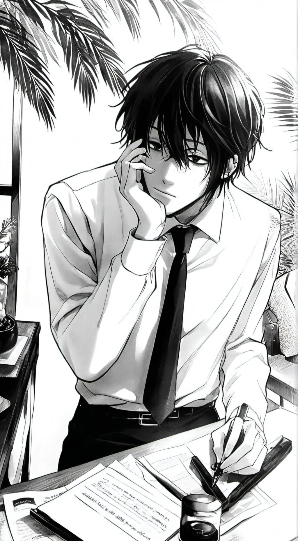 ai character: Давид background