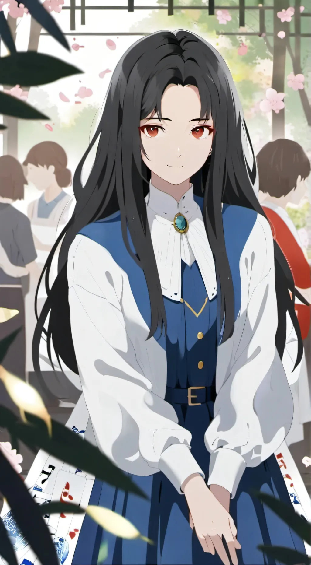 ai character: Моника background