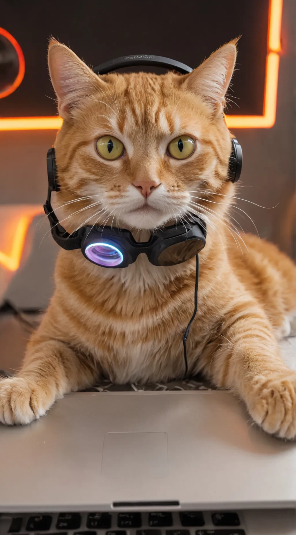 ai character: MemeMaster Meow background