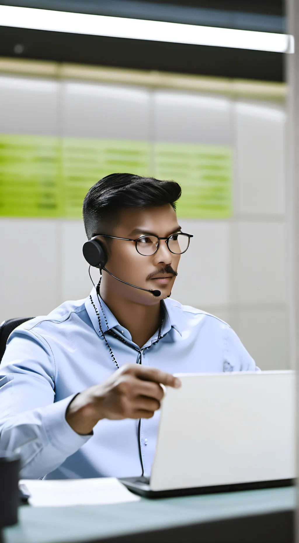 ai character: 998 operator background