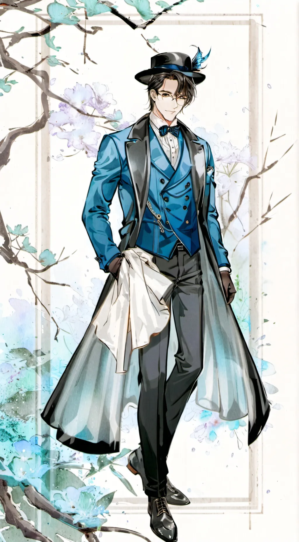 ai character: mark background