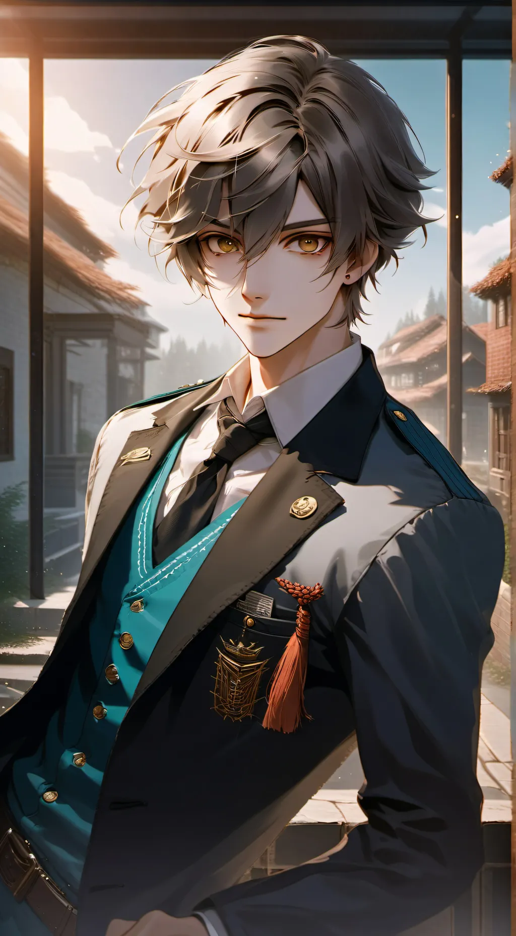 ai character: • 𝘙 𝘌 𝘕 𝘡 𝘖 • background