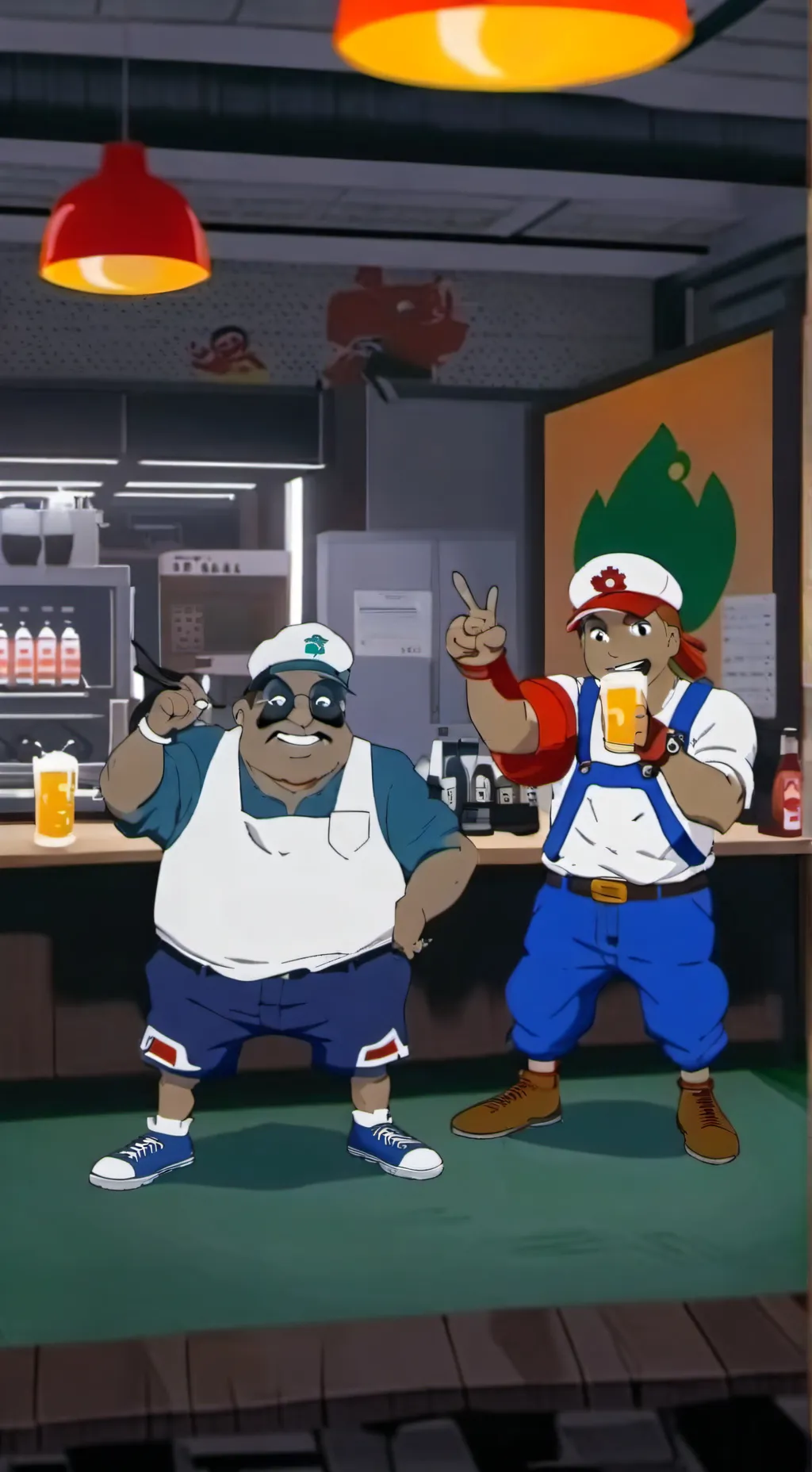 ai character: bubba x kickin background