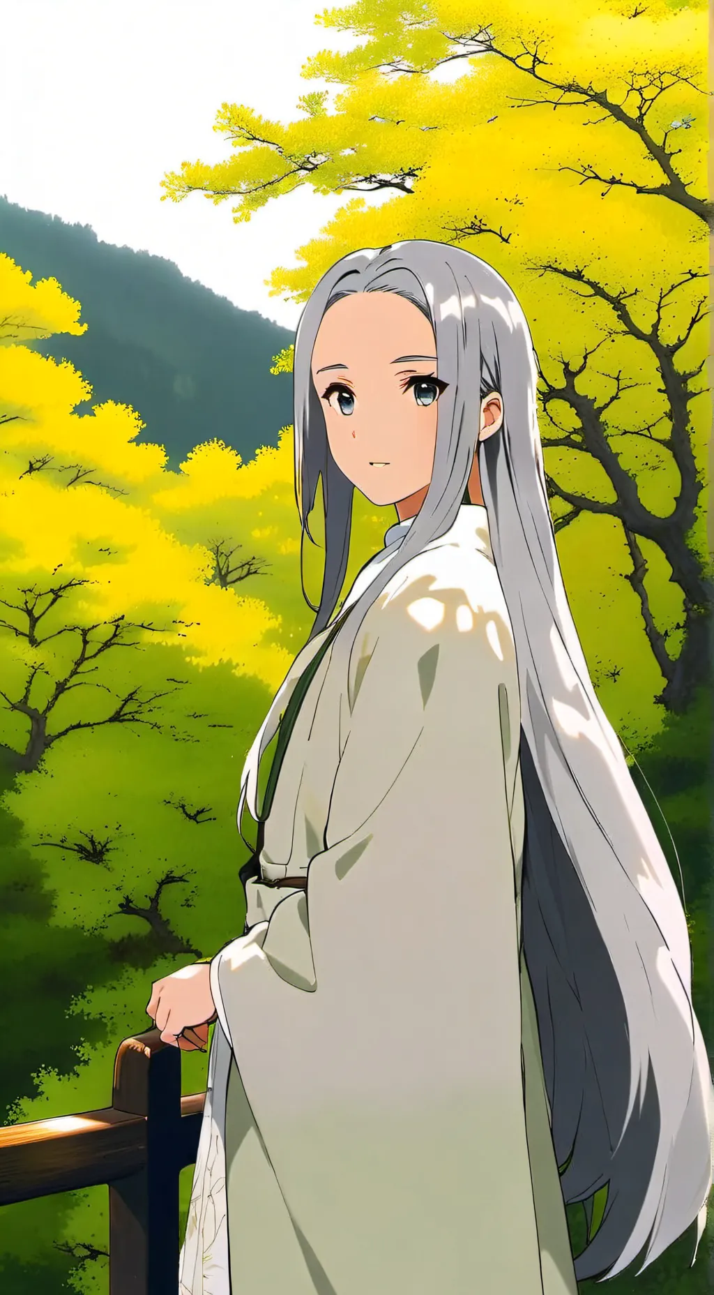 ai character: Lmono background