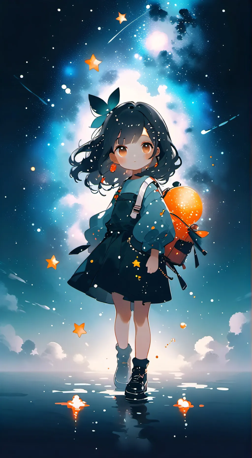 ai character: little girl background