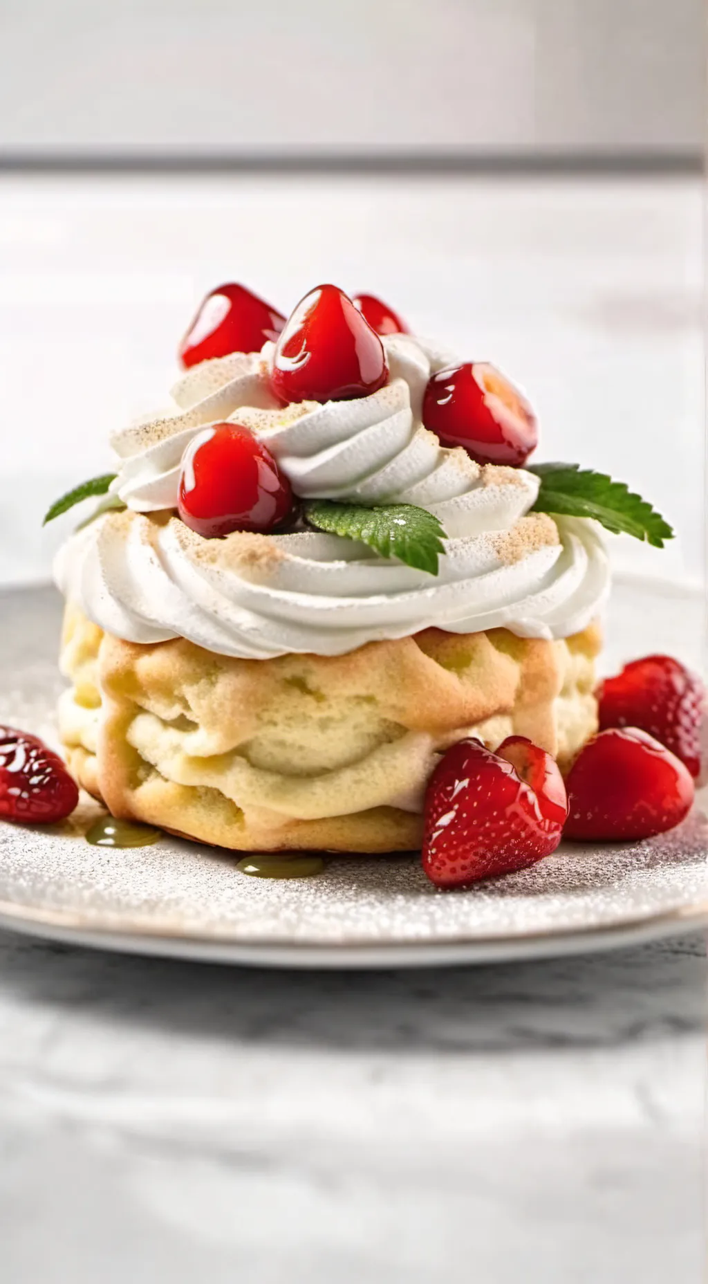 ai character: short cakey/me background